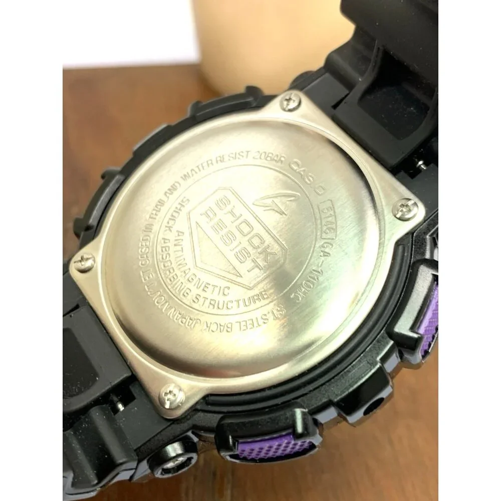 Casio G-Shock Men’s Watch GA110HC Quartz Gold Black Blue Purple Resin 5146 48mm